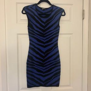 Express - Black & Blue Sweater Dress